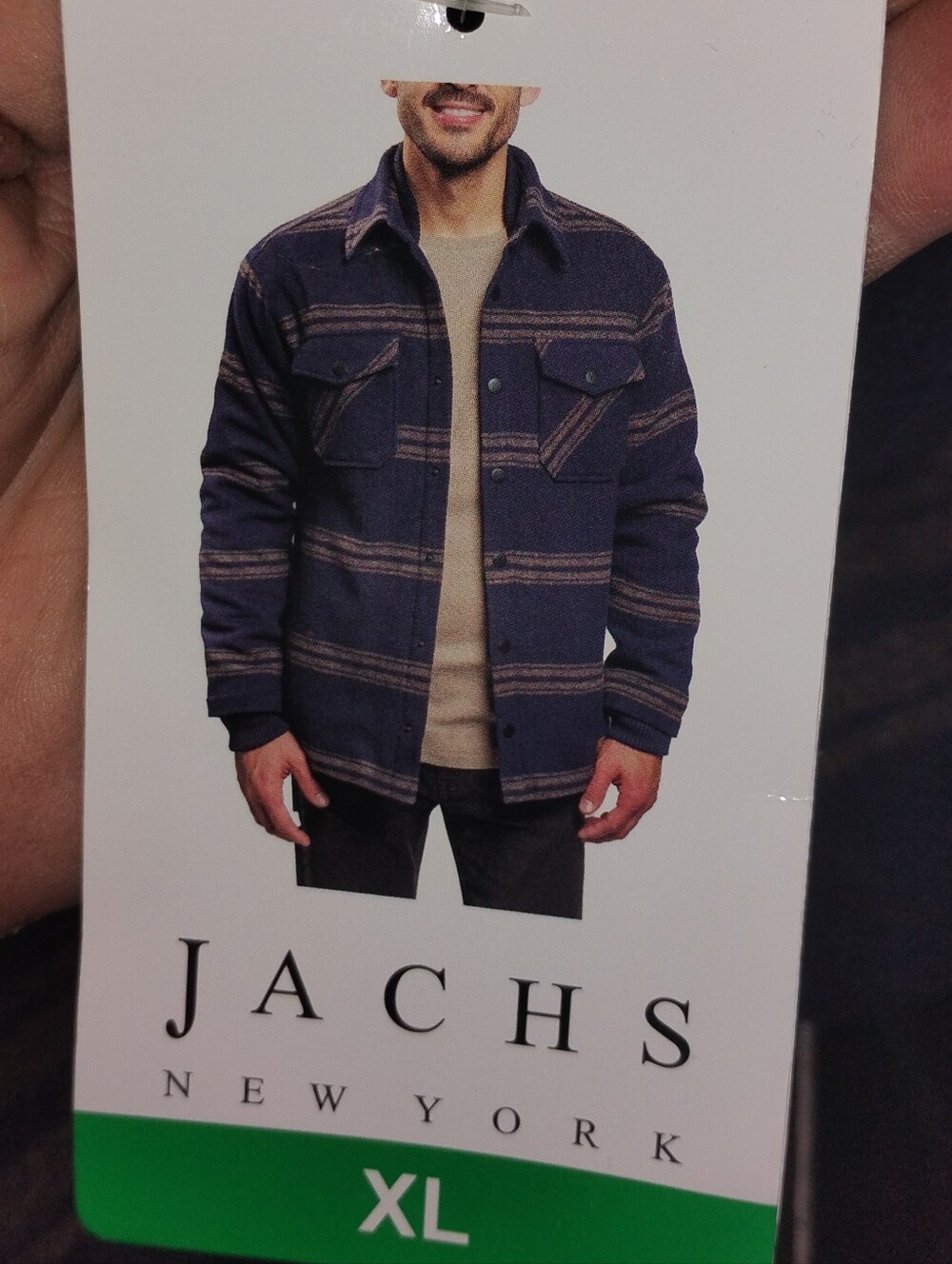 Jachs NY -Mens XL Sherpa Lined Wool Blend Shacket